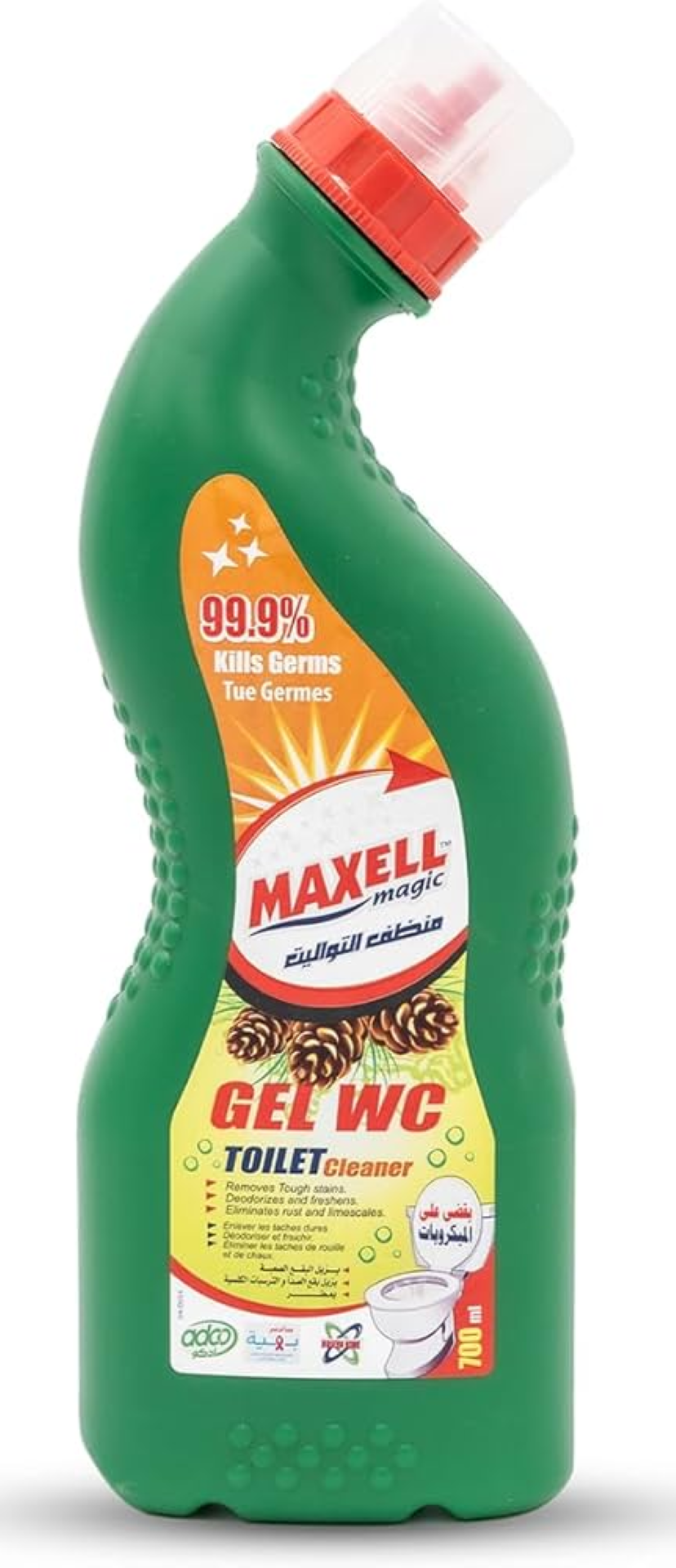 MAXEL MAGIC TOILET CLEANER RED PINE PROMO PACK 700ML